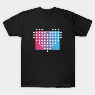 Heart of Dots on Gradient Background T-Shirt